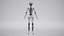 Futuristic scifi classic female robot