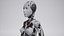 Futuristic scifi classic female robot
