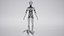 Futuristic scifi classic female robot