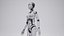 Futuristic scifi classic female robot