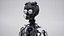 Futuristic scifi classic female robot