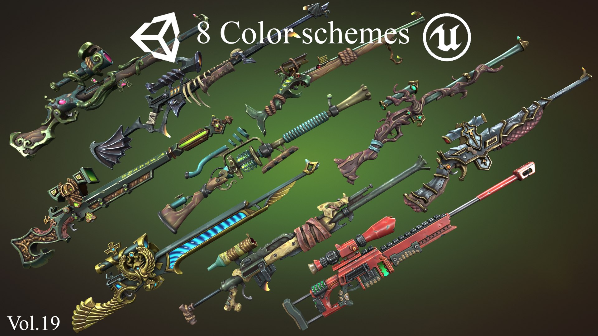 Fantasy Rifles Model - TurboSquid 2186707