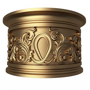 3D Carved Capital 1306 model