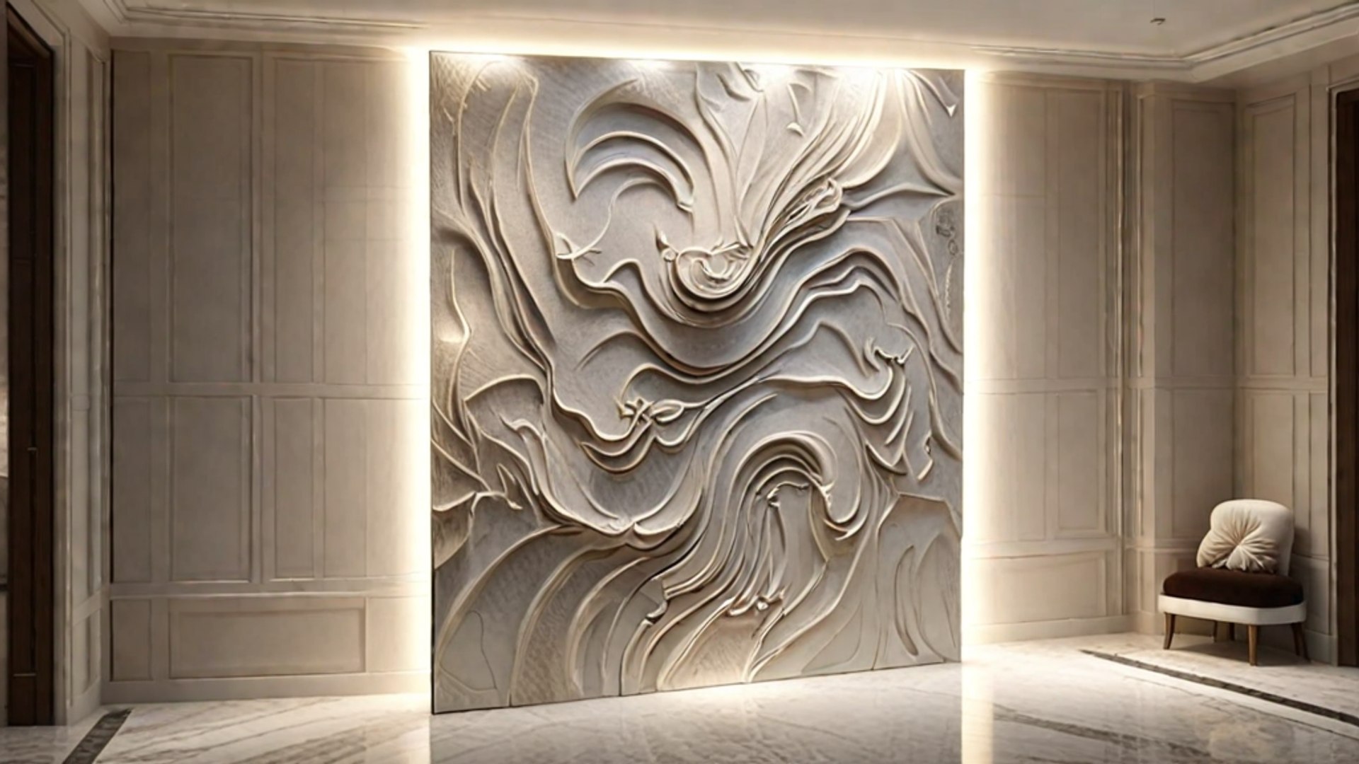 Wall Art For CNC - Elegant Relief Panel 02 3D Model - TurboSquid 2400164