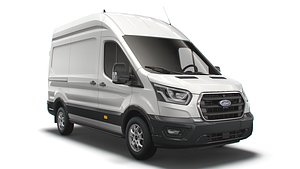3D Ford Transit Van L2H3 Limited 2021 model