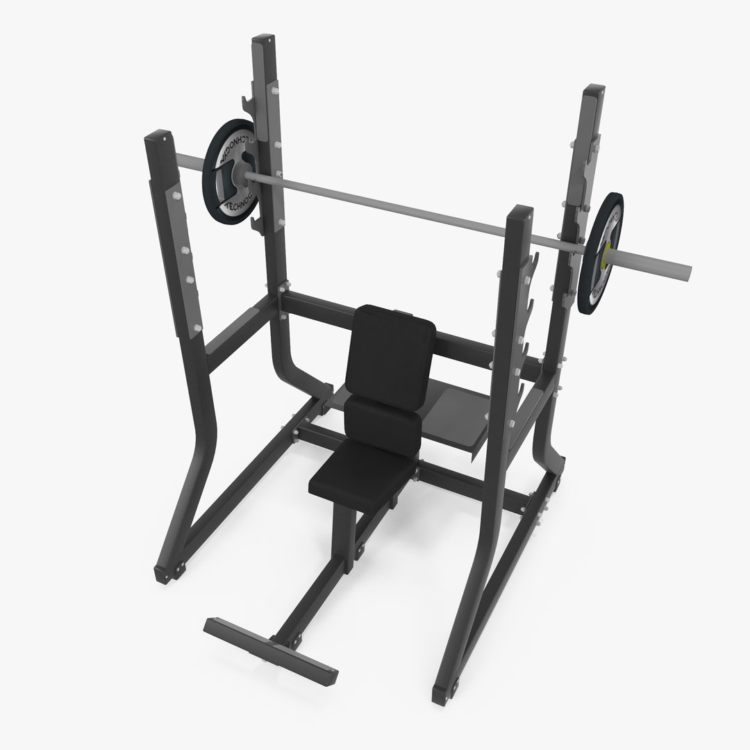 3D bench rack barbell gym https://p.turbosquid.com/ts-thumb/Jc/ubJUR3/MfhZIWsw/olympicmilitarybench2/jpg/1494616777/1920x1080/fit_q87/9c7a18bb47904a29b977f7cfa62483ccad96b1d7/olympicmilitarybench2.jpg