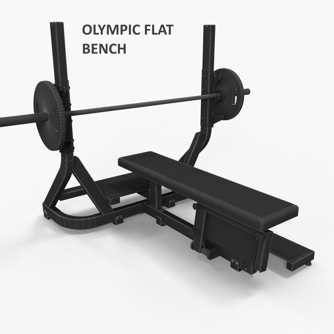 3D bench rack barbell gym https://p.turbosquid.com/ts-thumb/Jc/ubJUR3/TNfwCvUs/olympicflatbench1/jpg/1494616777/1920x1080/fit_q87/aa0f50a74e259f2ea3cd6c4f8a1988cafdb70d14/olympicflatbench1.jpg