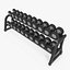 Bench, Rack & Barbell collection Technogym, full set 12 gym models