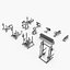 Bench, Rack & Barbell collection Technogym, full set 12 gym models