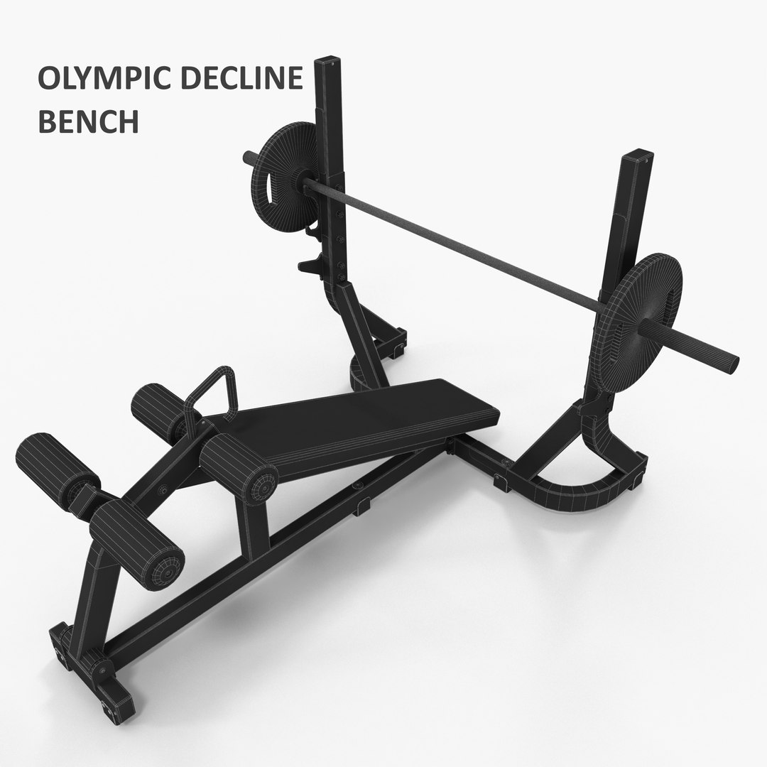 3D bench rack barbell gym https://p.turbosquid.com/ts-thumb/Jc/ubJUR3/zNBwdkFk/olympicdeclinebench1/jpg/1494616777/1920x1080/fit_q87/78b3201928b990591bf125f320dbb6a78cce7e10/olympicdeclinebench1.jpg