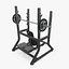 Bench, Rack & Barbell collection Technogym, full set 12 gym models
