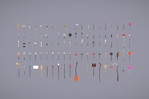 Pack009 Melee Weapons And Tools Pack 1 3D