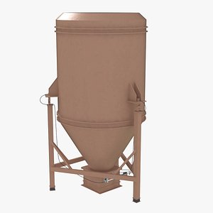 3D model weigh funnel Farm equipment