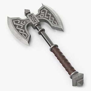 Double Bladed Battle Steel Axe
