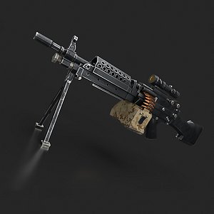 3D gun m249 machine