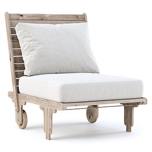 3D Eva wooden garden chair EV20 by Bpoint Design