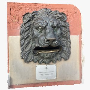 3D Lion Mask Head Rhonda Spain wall statue