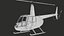 Hélicoptère Robinson R44 Peau noire PBR