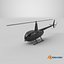 Hélicoptère Robinson R44 Peau noire PBR