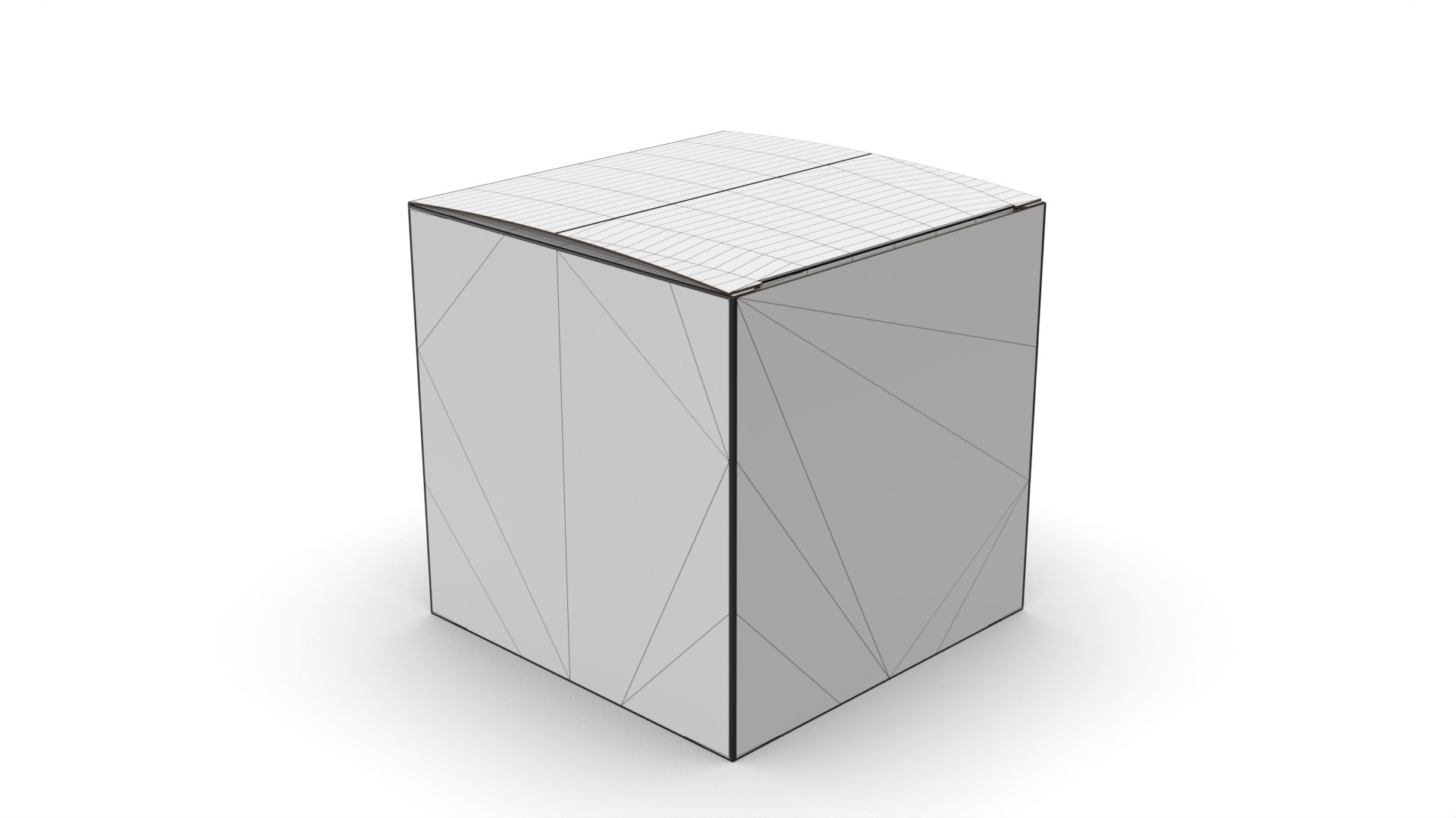 Packaging Box Cube 80x80x80mm DIE-CUT INCLUDE IN FILES 3D Model ...