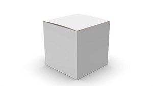 Packaging box cube 80x80x80mm DIE-CUT INCLUDE IN FILES 3D model