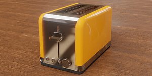 3D Orange Toaster model