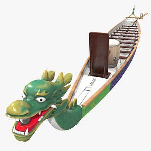 3D model Dragon boat racing