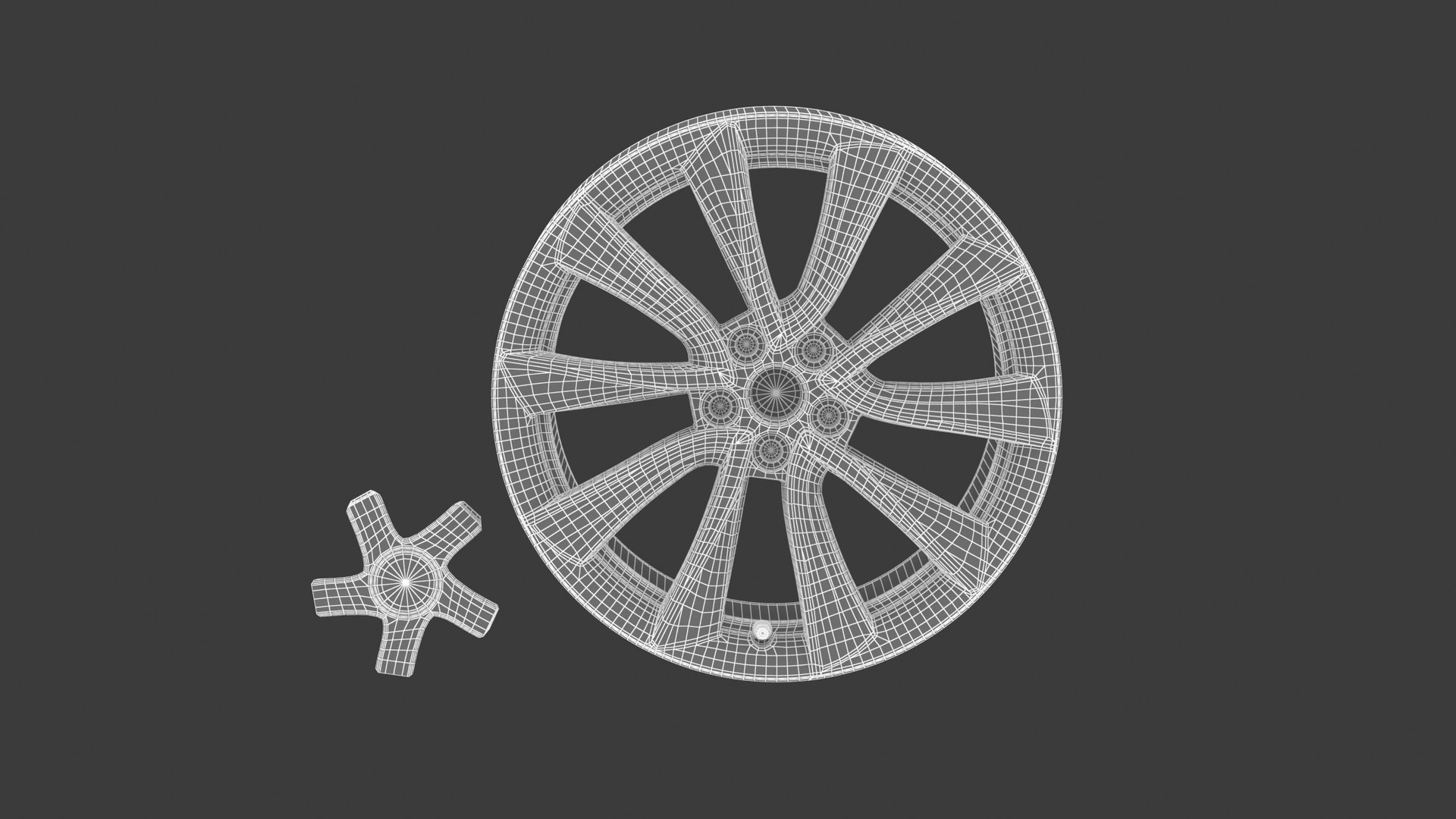 3D Tesla Car Rim 02 - TurboSquid 2114590