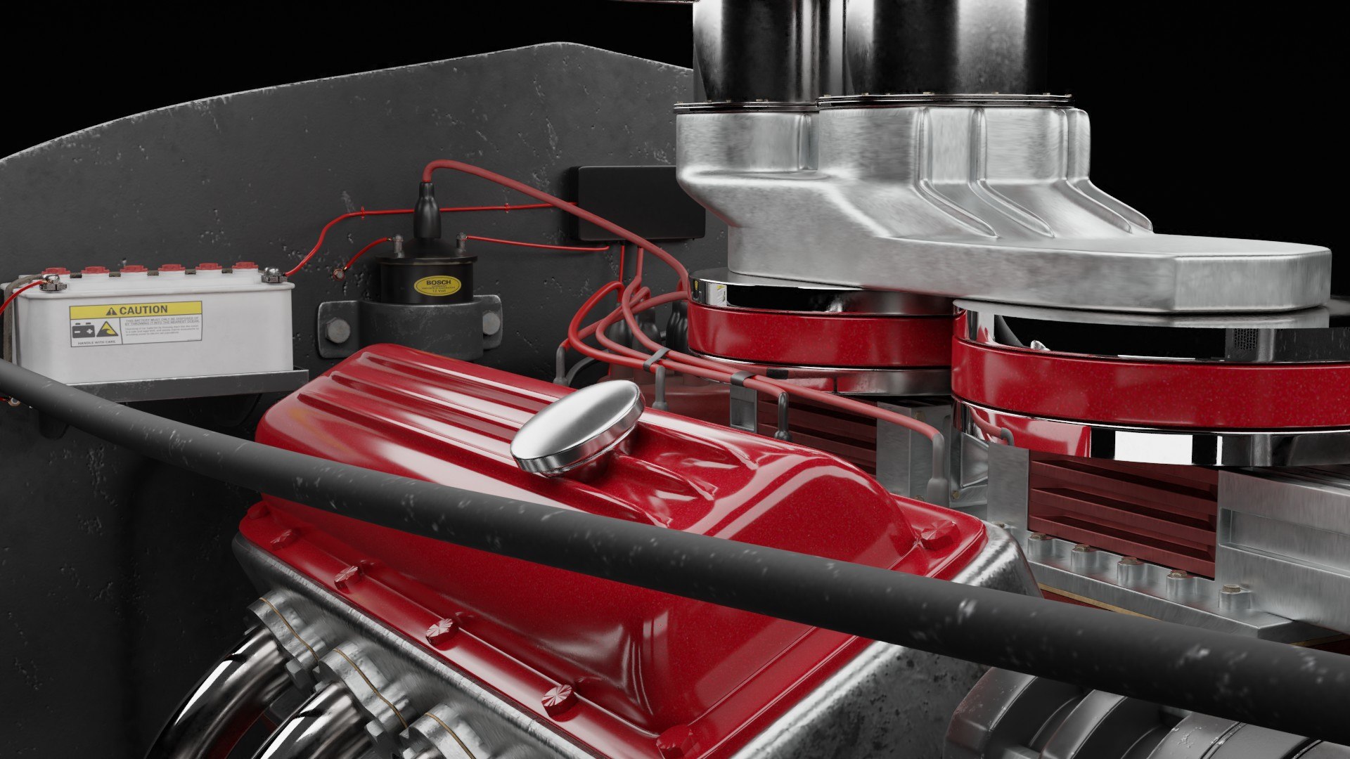 3D V8 Engine Model - TurboSquid 1792751