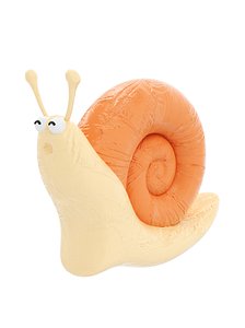 Cartoon snail rain Awakening of 3D model