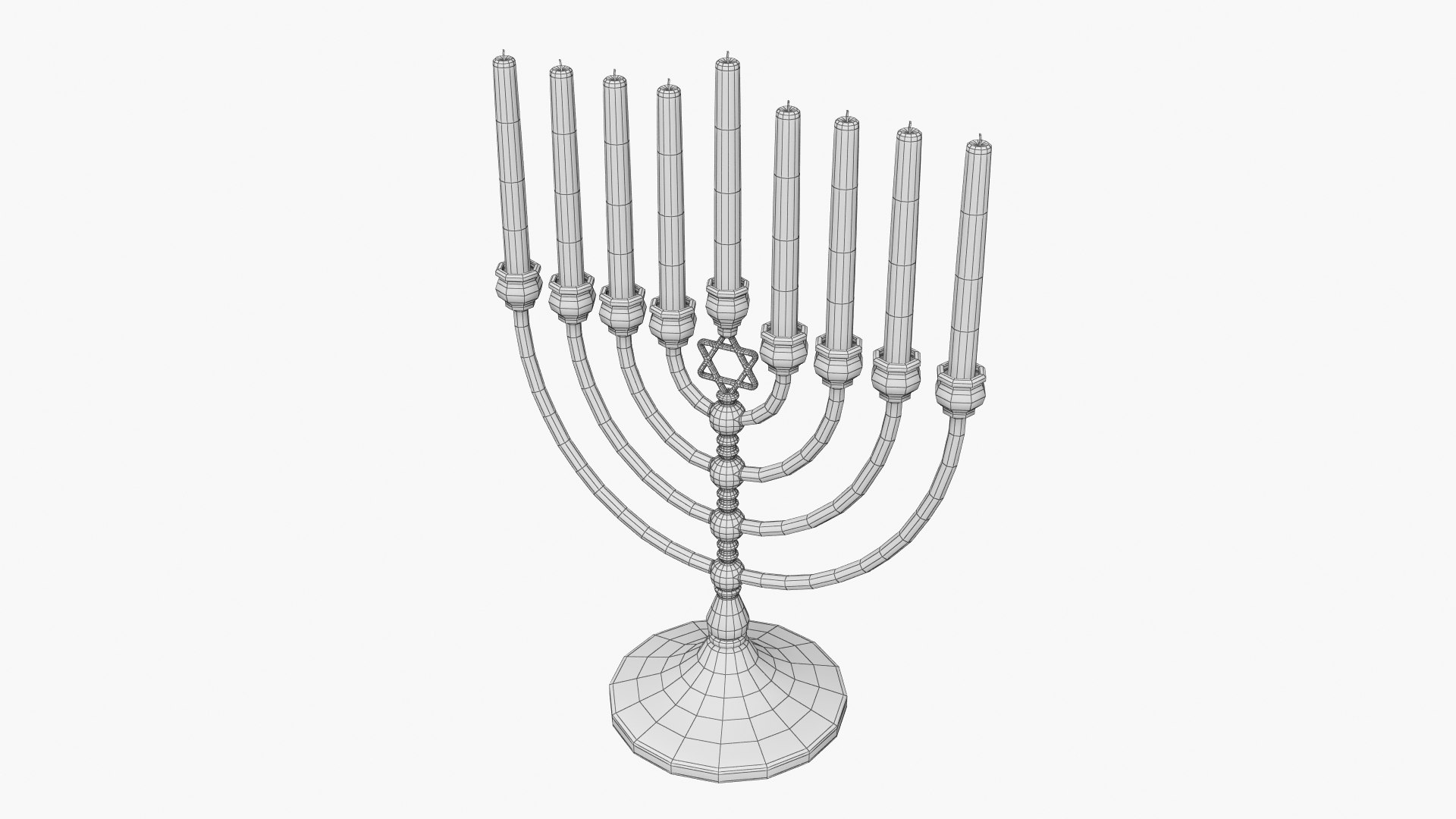 3D Model Menorah V3 - TurboSquid 2427888