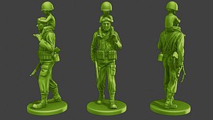American soldier ww2 Child A15 3D