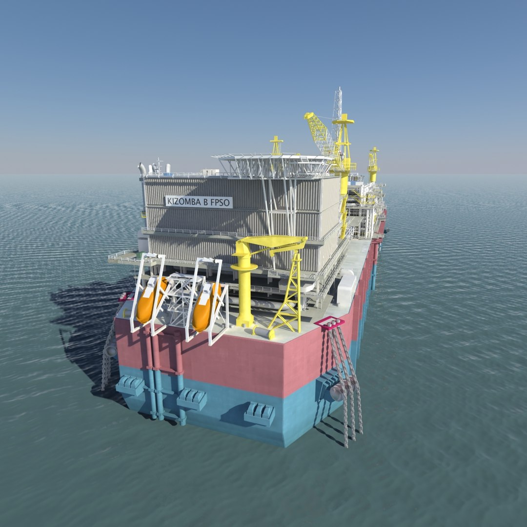 Factory Ship Fpso 3d Model