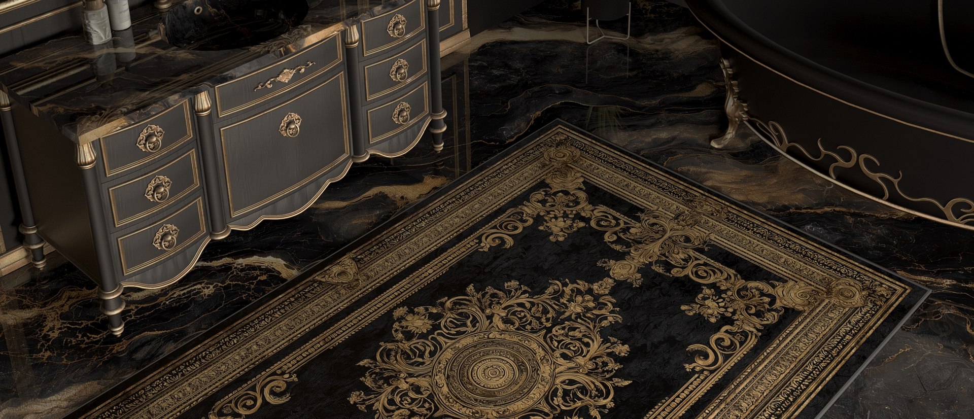 Monroe Black Gold Rug - Ornate Baroque Carpet 3D https://p.turbosquid.com/ts-thumb/Jd/MmGv8R/6R/00_monroe_black_gold_rug_scene_rug/jpg/1790815564/1920x1080/fit_q87/31bdcf6ea72a313a6a6ad6458ca1419f85842edc/00_monroe_black_gold_rug_scene_rug.jpg