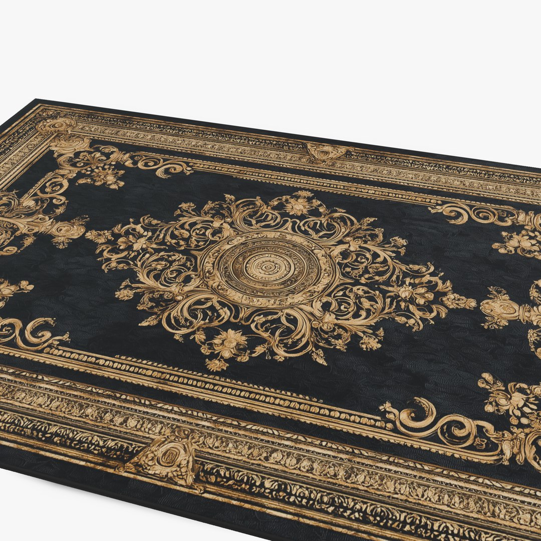 Monroe Black Gold Rug - Ornate Baroque Carpet 3D https://p.turbosquid.com/ts-thumb/Jd/MmGv8R/K6/04_monroe_black_gold_rug_studio_detail_pattern/jpg/1790815597/1920x1080/fit_q87/6cc82cd7f2543fe39a5ae4cb8642a9a51288787d/04_monroe_black_gold_rug_studio_detail_pattern.jpg