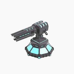 Tower Defense Turret Pack 3D model