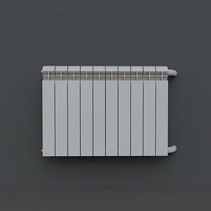 3D model radiator heater Alaska 500
