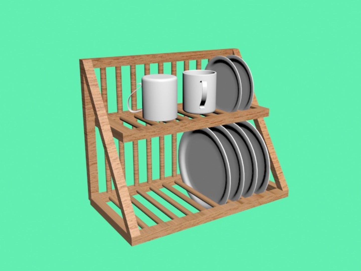 IKEA LILLHAVET Multifunctional dish rack set | 3D model