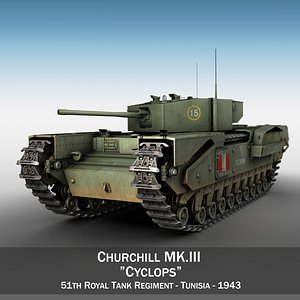 c4d british tank ii churchill