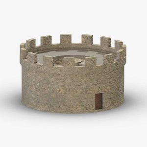 Medieval Castle Module 13 Low Poly PBR Realistic model