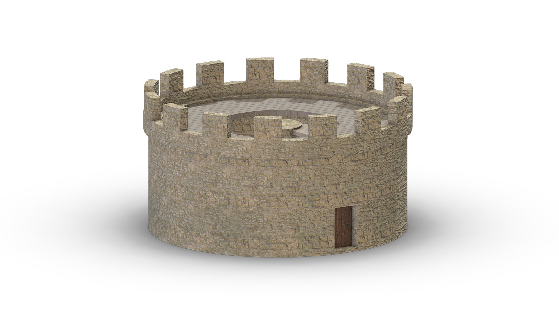 Medieval Castle Module 13 Low Poly PBR Realistic Model - TurboSquid 1939599
