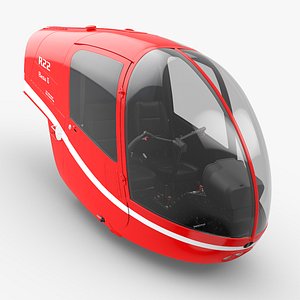 Helicopter Dual Seat Cockpit Red