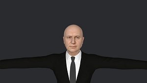Nikita Kruscev  Hyper Realistic Full Body Fully Rigged 3D Character 3D model