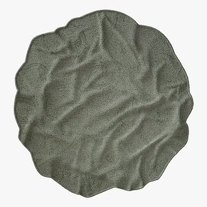 3D Botanical Shag Rug model