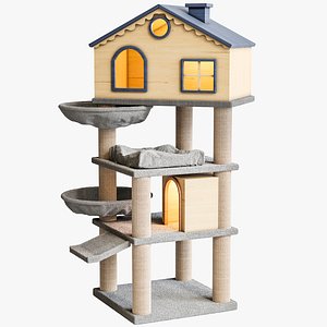 3D A house for a cat model