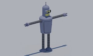 futurama bender character 3D