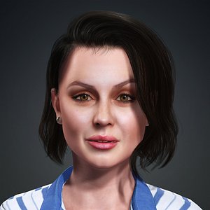 Ana De Armas 3D Model - Hyper Realistic Low-poly 3D model 3D model