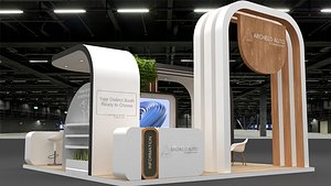 3D model exhition booth