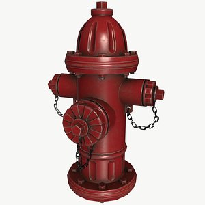 3D US fire hydrant