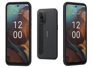 3D model Nokia XR30 Black Low Poly